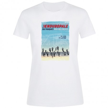 T-shirt Femme blanc Affiche 2020 Enduropale