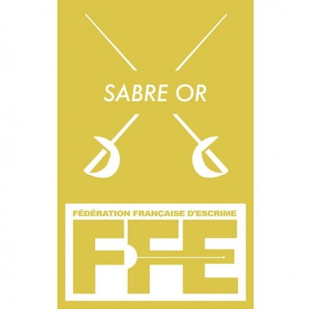 Écusson Sabre or