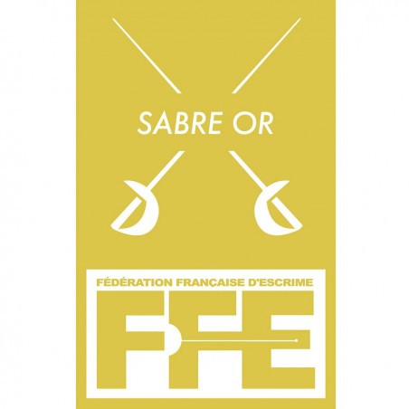 Écusson Sabre or