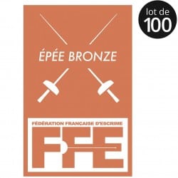 Écusson Epée bronze x100