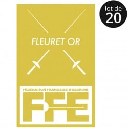 Écusson Fleuret or x20