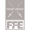Écusson Fleuret argent