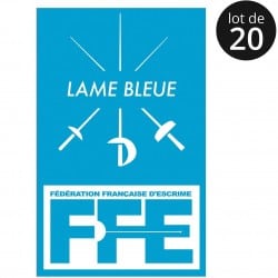 Écusson Lame bleue x20