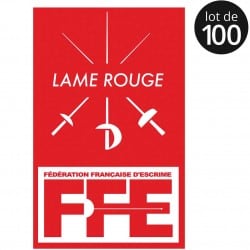 Écusson Lame rouge x100