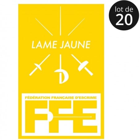 Écusson Lame jaune x20