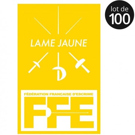 Écusson Lame jaune x100