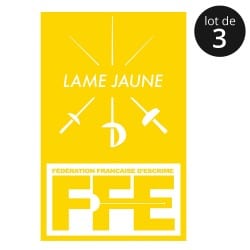 Écusson Lame jaune x3