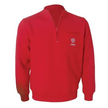 Sweat Juge Arbitre Rouge Badminton