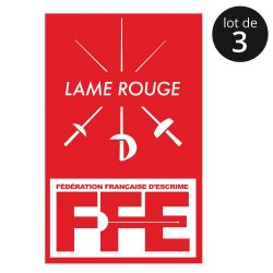 Écusson Lame rouge x3