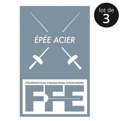 Écusson Epée acier x3
