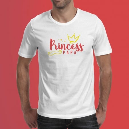 T-shirt blanc Princess Papa