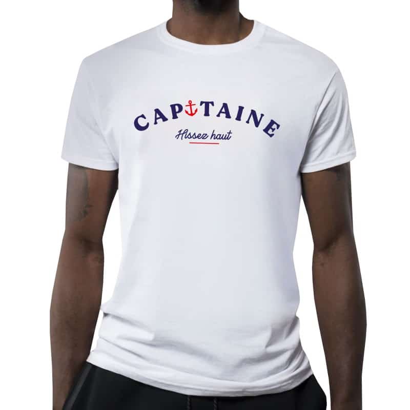 T-shirt blanc Capitaine