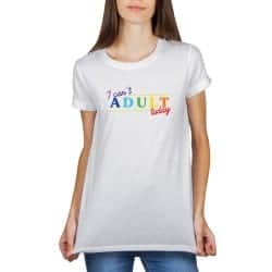 T-shirt blanc femme Adult