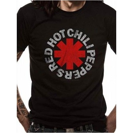 T-shirt Red Hot Chili Pepper Distressed Asterisk T-shirt Red Hot Chili Pepper Distressed Asterisk