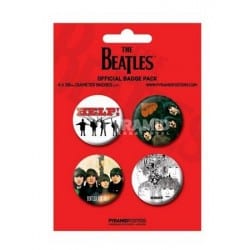 Badges rouges The Beatles