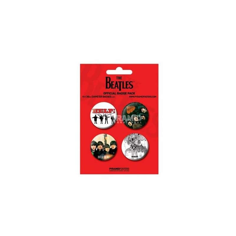 Badges rouges The Beatles Badges rouges The Beatles