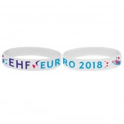 Bracelet silicone Euro Handball Blanc