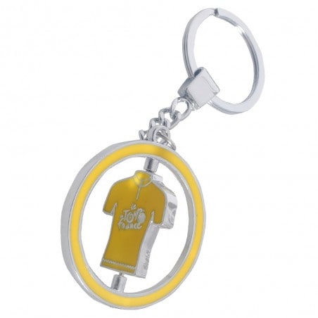 Porte-clefs rotatif maillot jaune