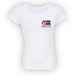T-shirt femme blanc Logo Griffe