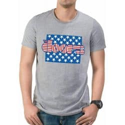 THE DOORS   STARS AND STRIPES T SHIRT
