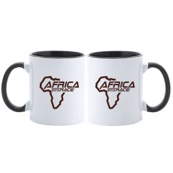 Mug Bicolore BLANC NOIR Logo Africa Race