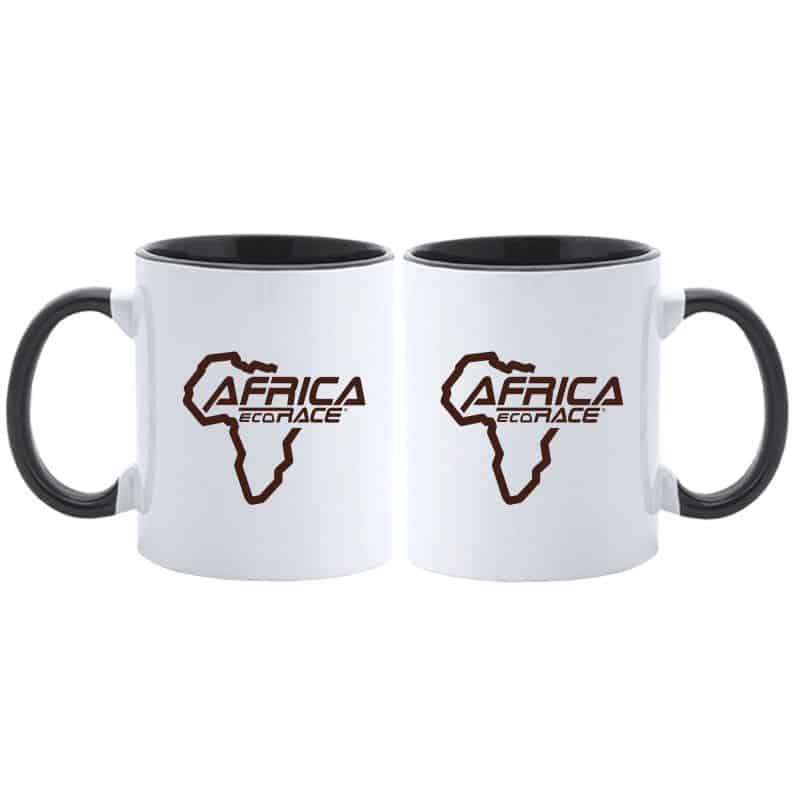 Mug Bicolore BLANC NOIR Logo Africa Race