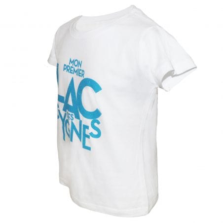 TEE SHIRT ENFANT BLANC LOGO PAILLETTES