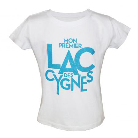 TEE SHIRT ENFANT BLANC LOGO PAILLETTES