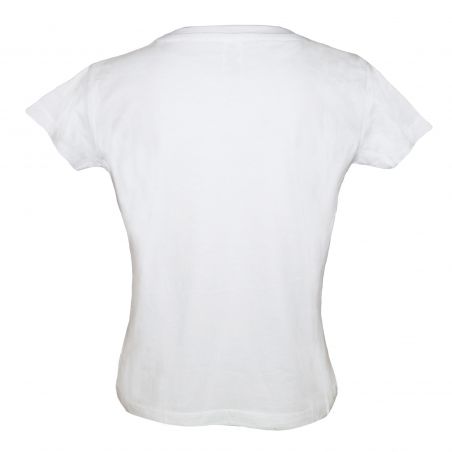 TEE SHIRT ENFANT BLANC LOGO PAILLETTES