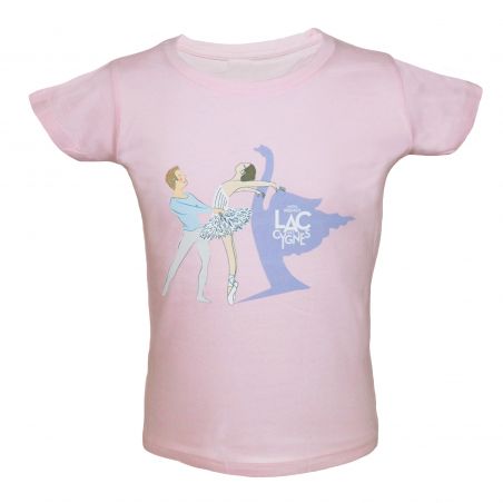 TEE SHIRT ENFANT ROSE DANSEURS