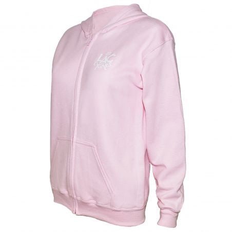 SWEAT CAPUCHE ZIPPE ENFANT ROSE