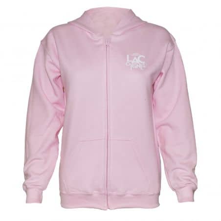 SWEAT CAPUCHE ZIPPE ENFANT ROSE