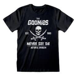 T-shirt NOIR Goonies, The - Never Say Die