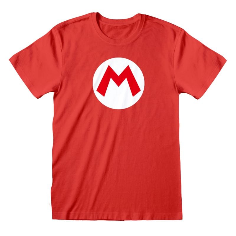 T-shirt ROUGE Nintendo Super Mario - Mario Badge