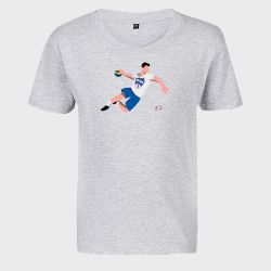 T-shirt Enfant GRIS Joueur Logo Biliere Handball Pau PyreneesGRIS Handball