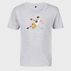 T-shirt Enfant GRIS Joueur Logo Dunkerque Handball Grand Littoral
