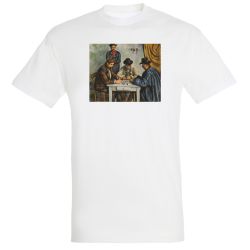 T-shirt BLANC Paul Cezanne - Les joueurs de cartes