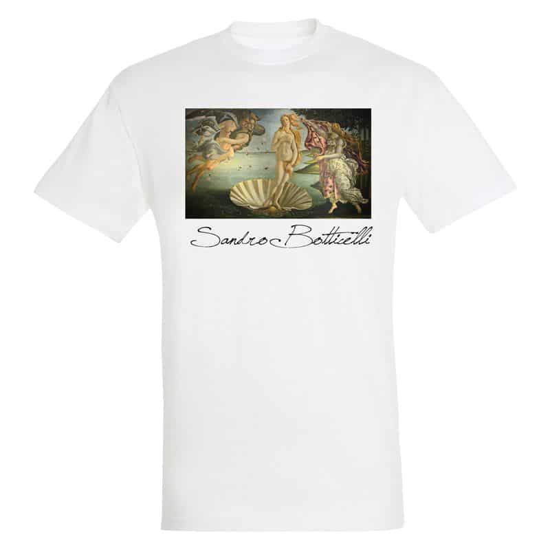 T-shirt BLANC Sandro Botticelli - La naissance de Venus