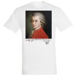 T-shirt BLANC Wolfgang Amadeus Mozart