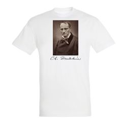 T-shirt BLANC Charles Baudelaire