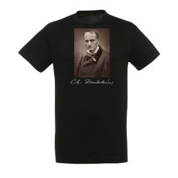 T-shirt NOIR Charles Baudelaire