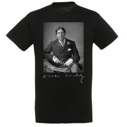 T-shirt NOIR Oscar Wilde