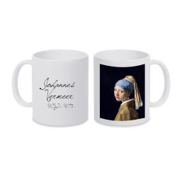 Mug BLANC Johannes Vermeer - La jeune fille à la perle