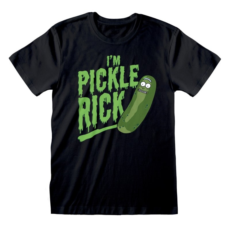 T-shirt NOIR Rick and Morty - Pickle...