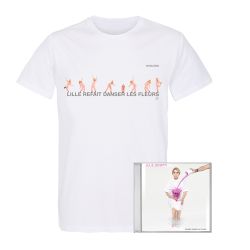 Pack T-shirt Homme BLANC LILLE Refait Danser les Fleurs + CD / Taille S