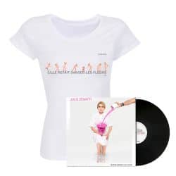 Pack T-shirt Femme BLANC LILLE + Vinyle / Taille L