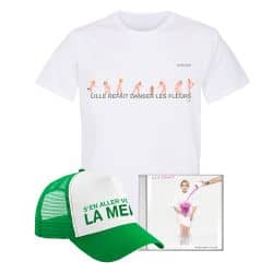 Pack T-shirt Homme BLANC LILLE + Casquette + CD / Taille L