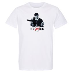 T-shirt Homme BLANC Drummer 1 Photo Noir et Blanc