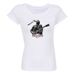 T-shirt Femme BLANC Singer 2 Photo Noir et Blanc