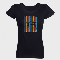 T-shirt femme noir Vintage